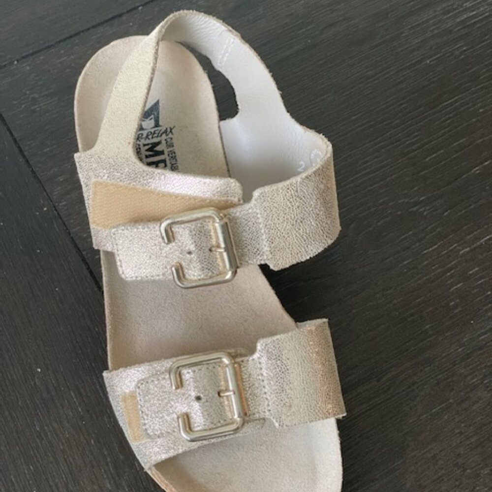 Mephisto Metallic Cork Sandal